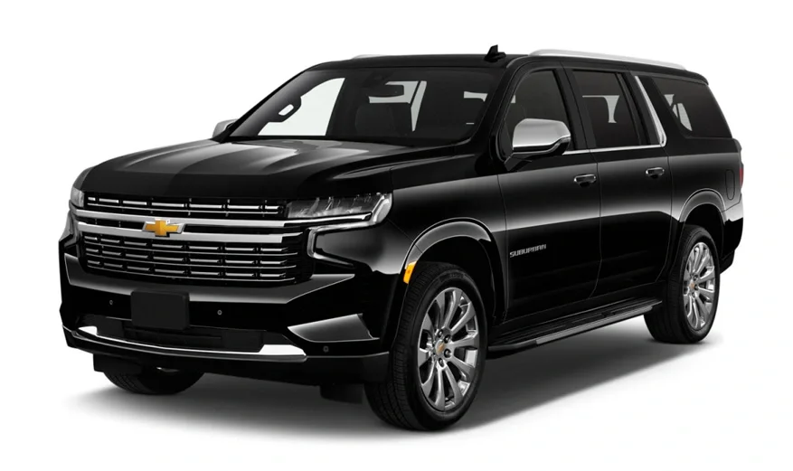 Black luxury SUV for Surrey airport and private transportation